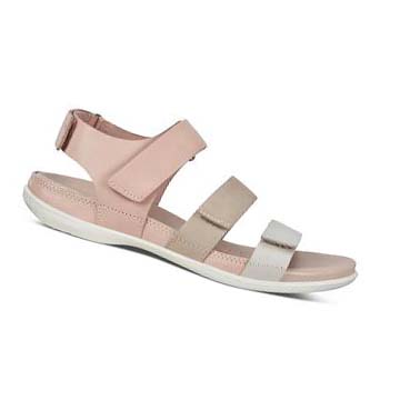 Ecco Flash Platta Sandaler Dam Grå Vita Rosa | SE 177KOR